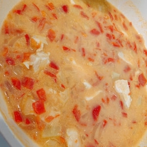 驚きのカプサンチンパワー＊赤パプリカの冷製スープ